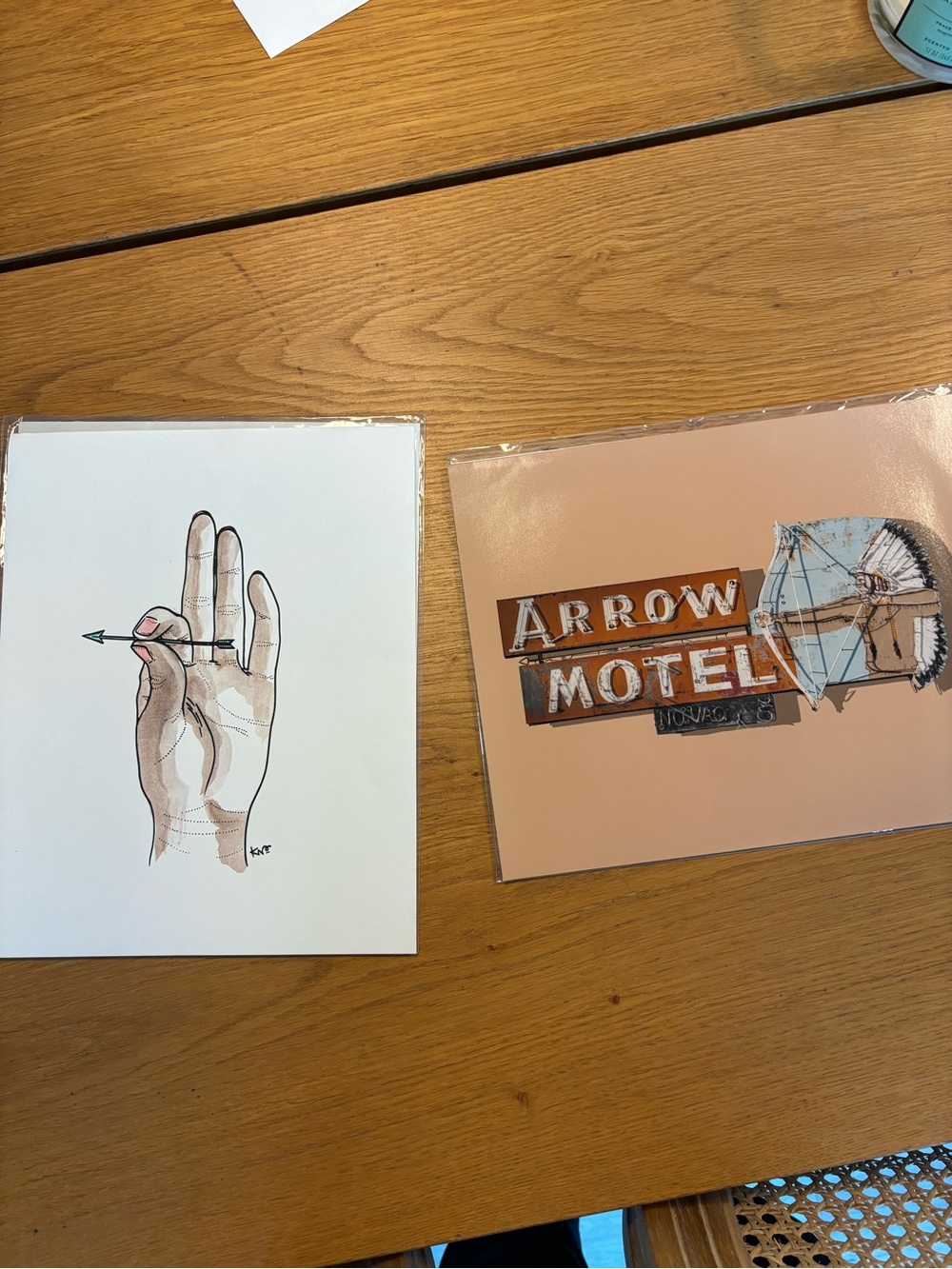 Original artwork. Set of 2. Mixed media & photography - 8x10